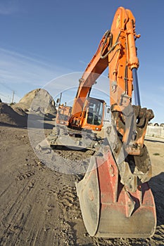 Construction Site Excavator