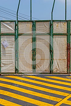 Construction Site Fence Gate