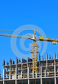 Construction site with formwork photo