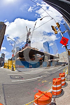 Construction site in Ground Zero, New York