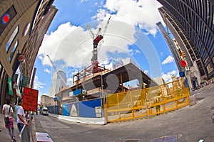 Construction site in Ground Zero, New York