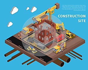Construction Site Illustration