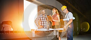 Construction Site Inspector making report