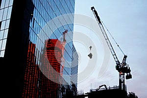 Construction site in Manhattan, New York City