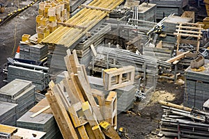 Construction Site with Materials
