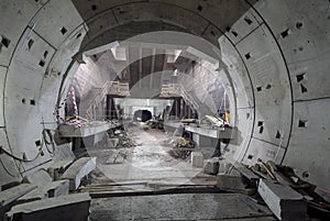 Construction site of the metro station