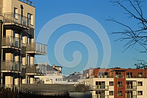 construction site of a modern residential building