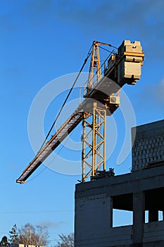 construction site of a modern residential building