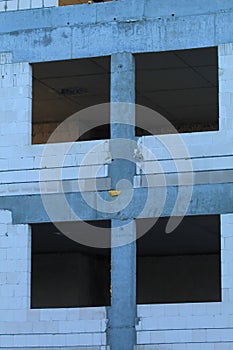 construction site of a modern residential building