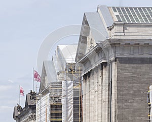 Construction site at Museumsinsel in Berlin