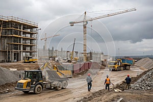 Construction site in progress