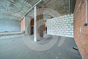 Construction site of the residential apartment renovation