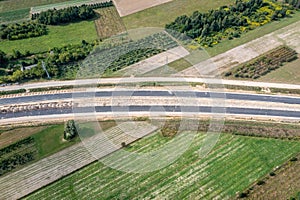 Construction site of S7 road in Poland photo