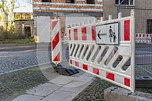 Construction site sign