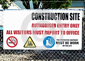 Construction Site Sign