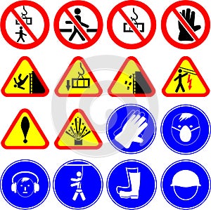 Construction site signs / vectors