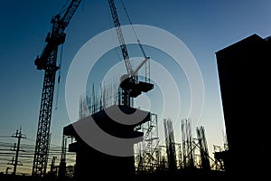 Construction Site Silhouette