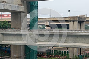 Construction site of sky train redline Bangsue-Rangsit