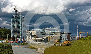 Construction site in South Burnaby