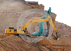 A construction site under preparation