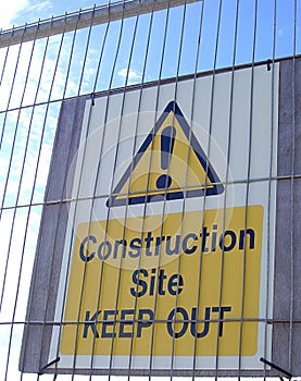 Construction Site Warning Sign