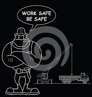 Construction site work safe