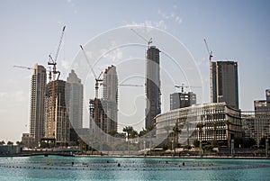 Construction of Skyscapers in Dubai