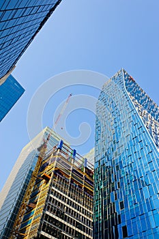 Construction of Skyscrapers in Downtown Seoul