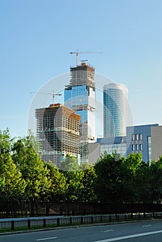 Construction of skyscrapers of the international business centre