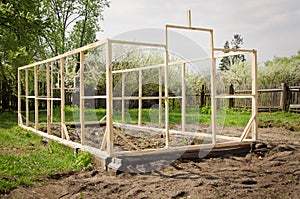 Construction of a small greenhouse