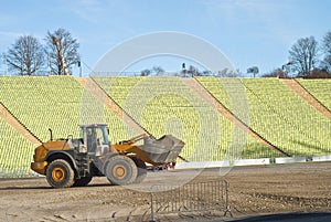 Construction on Stadium Field