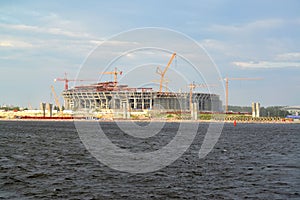 Construction of stadium for football club 