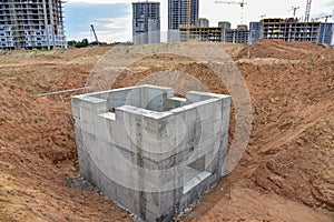 Construction of stormwater pits, sanitary sewer system distribution chamber and pump station. Construction the sewerage valve pit