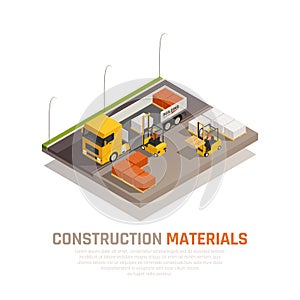 Construction Supplies Delivery Background