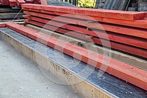 Construction techniques for waterproofing basement and foundations. Insulation material on the basement concrete wall