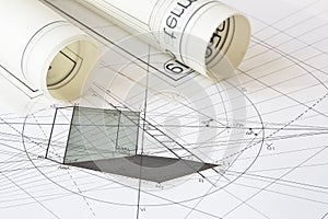 Construction of three-dimensional polygons according to the rules of descriptive geometry