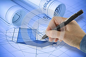 Construction of three-dimensional polygons according to the rules of descriptive geometry