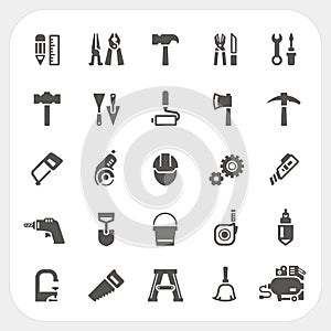 Construction Tool icons set photo