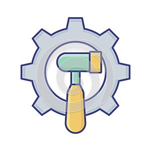 Construction tool Vector Icon which can easily modify or edit