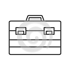 Construction toolbox linear icon