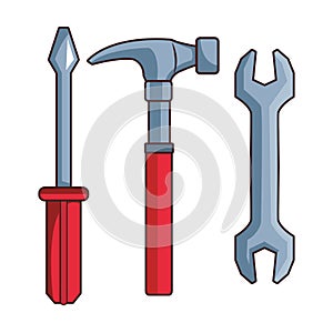 Construction tools caroon