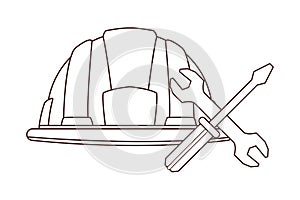 Construction tools caroon