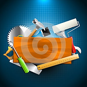 Construction tools - Carpentry background