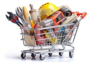 Construction Tools in Cart