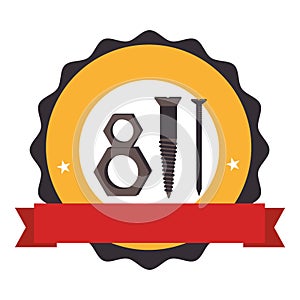 Construction tools equipment icon