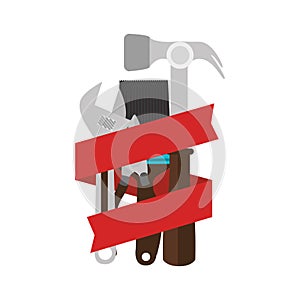 Construction tools equipment icon