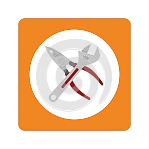 Construction tools equipment icon