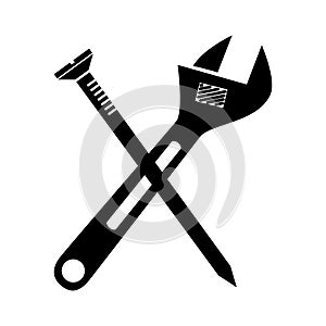 Construction tools equipment icon