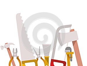 Construction tools pattern isolated icon