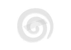 Construction tools plastic spacer plate on white background